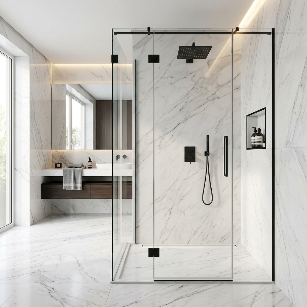 Özel Ölçü Cam Duşakabin Sistemleri Bodrum